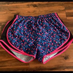 Nike Running Shorts Multi Color Patterned